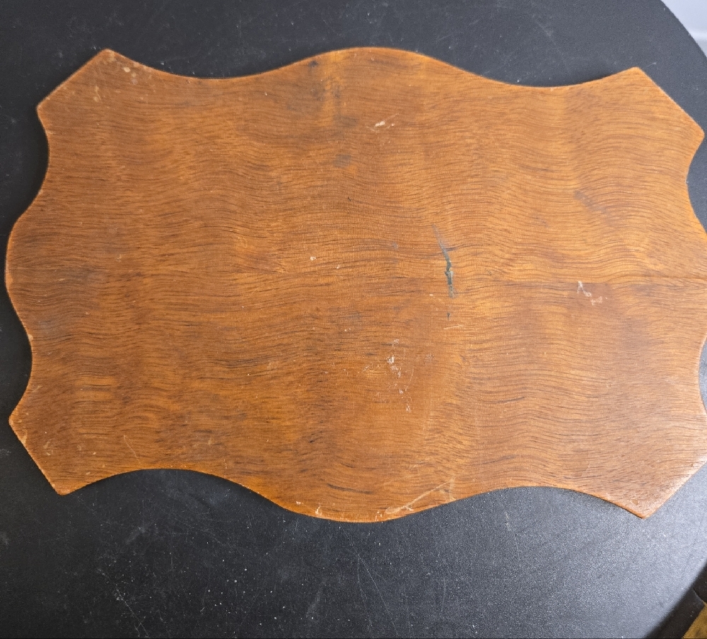 Vintage Wooden Decorative Plaque To Hold An Engraving - Picture 2 of 7